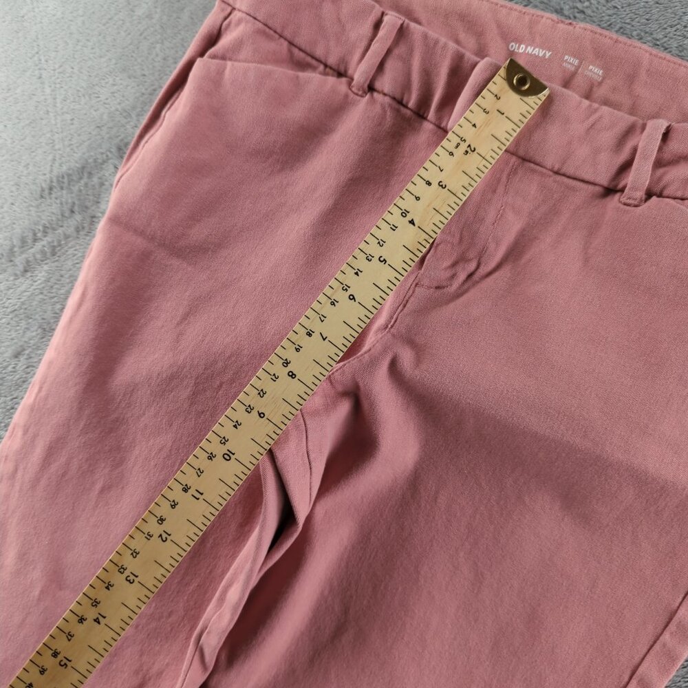 Old Navy Womens 8 Pink Pixie Ankle Slim Fit Stretch Pull On Pants - Picture 3 of 9